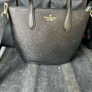 Kate Spade Black Sparkle Tote Bag